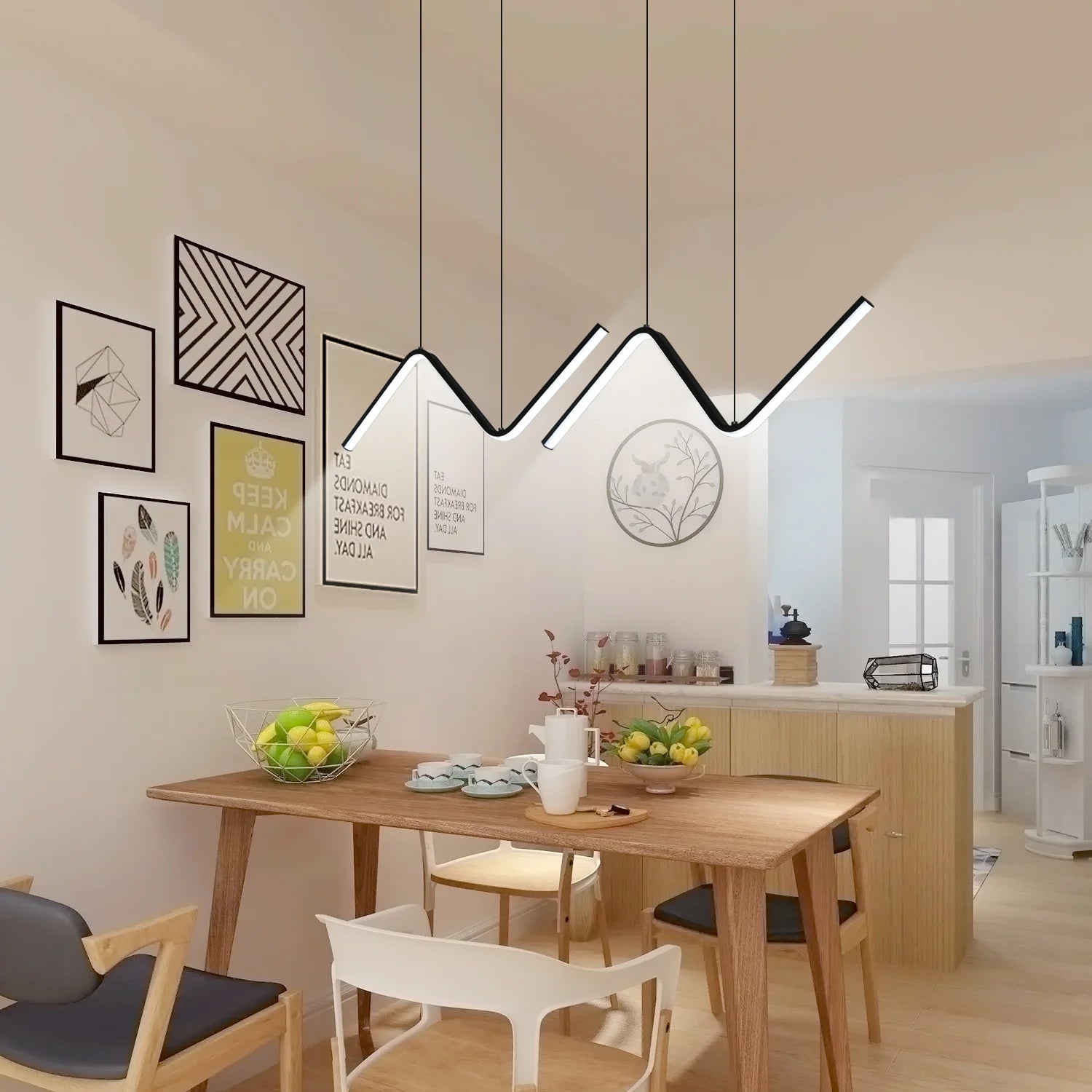 Illuminez Votre Intérieur avec notre Lustre LED Moderne pour Salon, Ch ...