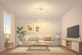 Plafonnier LED floral créatif 30W l’élégance moderne qui illumine votre intérieur