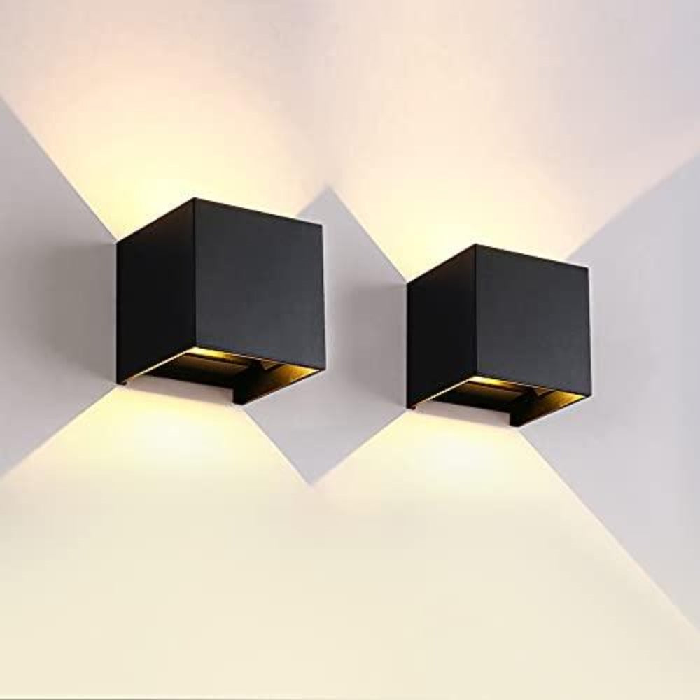 ZMH Applique murale LED Extérieur Lampe - 4 pièces up down Luminaire extérieure 5W Spot mural intérieur Ip65 Etanche Lampe couloir Cage d'escalier ,gris ZMH Applique murale LED Extérieur Lampe - 4 pièces up down Luminaire extérieure 5W Spot mural intérieur Ip65 Etanche Lampe couloir Cage d'escalier ,gris