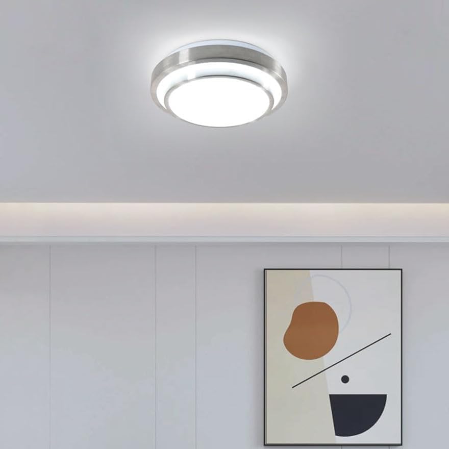 Plafonnier LED Moderne 28W 2800 Lumens Blanc Froid 6000K – Design Vague Élégant Pour Salon, Chambre, Cuisine, Couloir