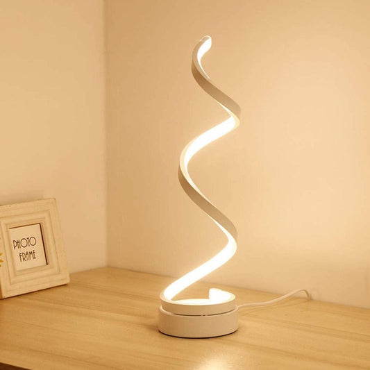 Éclairez Votre Espace avec Style Moderne - Lampe de Bureau en Spirale LED Osairous