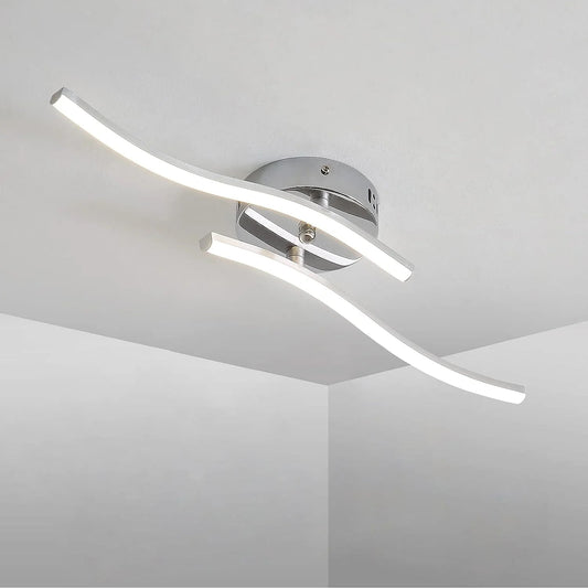 Plafonnier LED en Forme de Vague : Illuminez Votre Espace avec Élégance Moderne