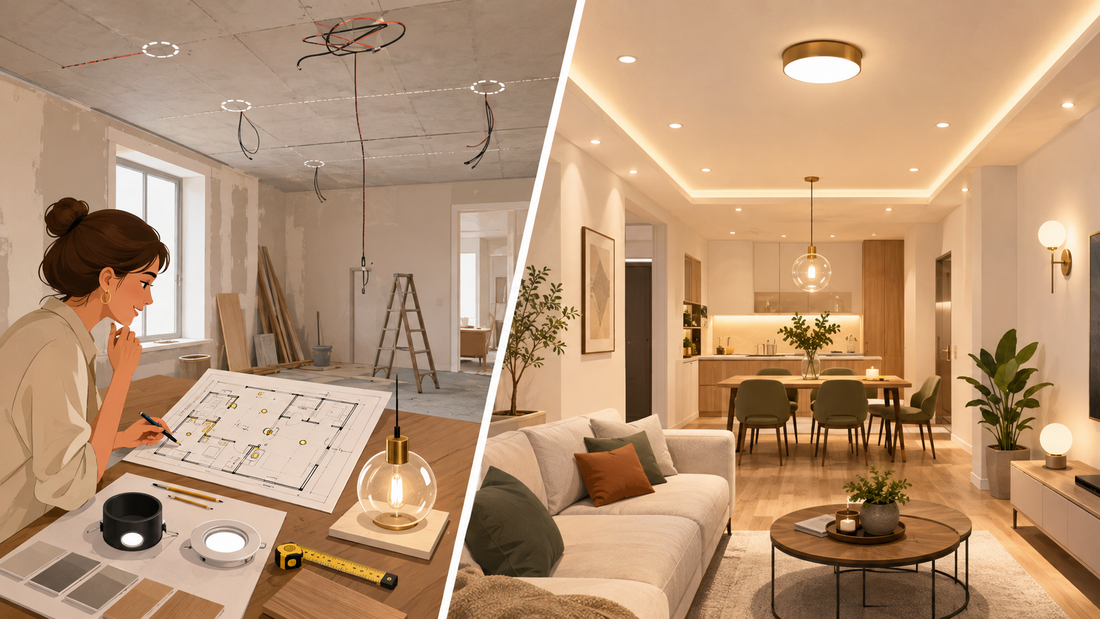 Acheter ses luminaires avant ou après les travaux : quelle différence et quand les choisir ?