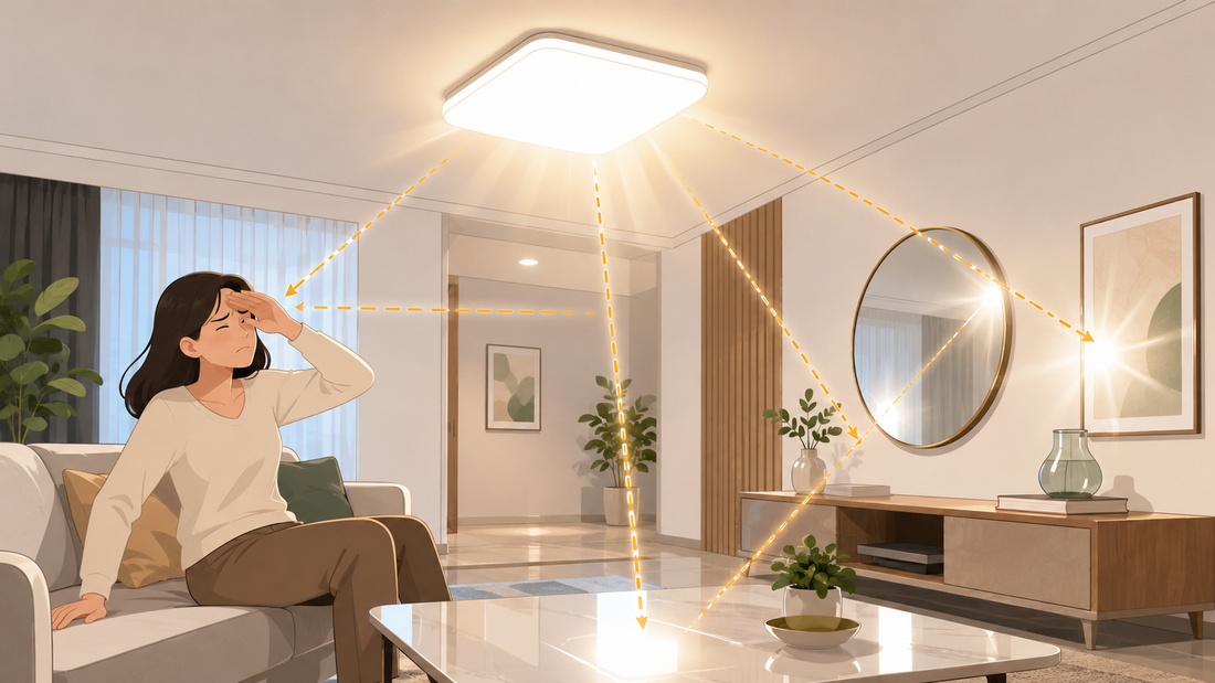 Lumière éblouissante sans LED visibles : causes et solutions