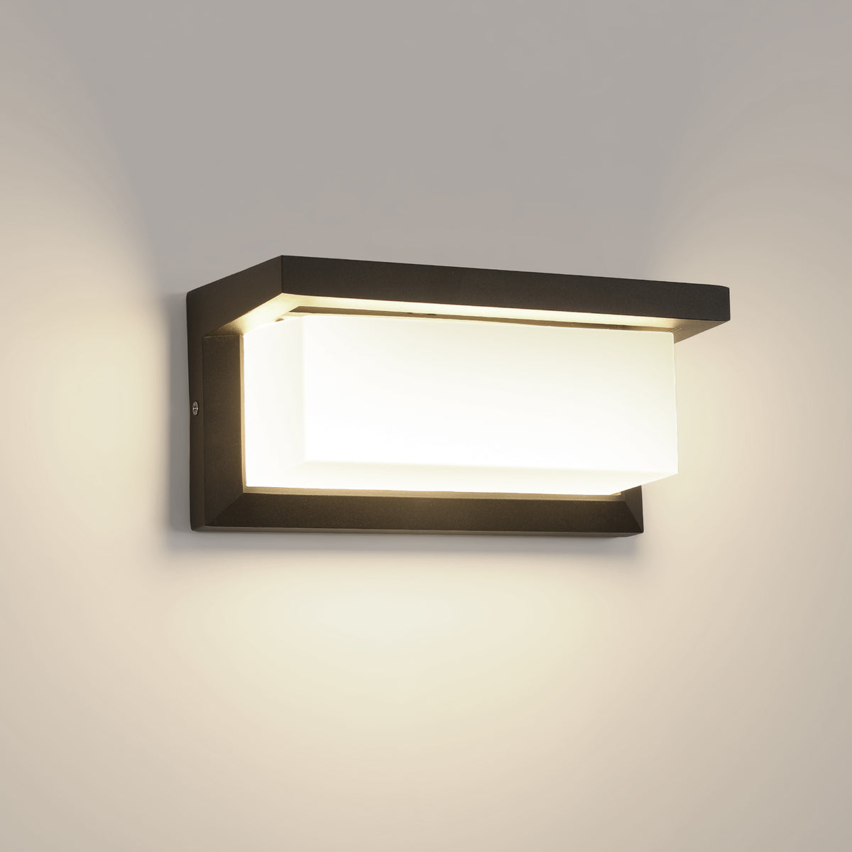 Applique Murale LED Extérieure IP65, Étanche et Résistante aux Intempéries, 18W Lumière Neutre 4000K, Installation Facile, Design Moderne