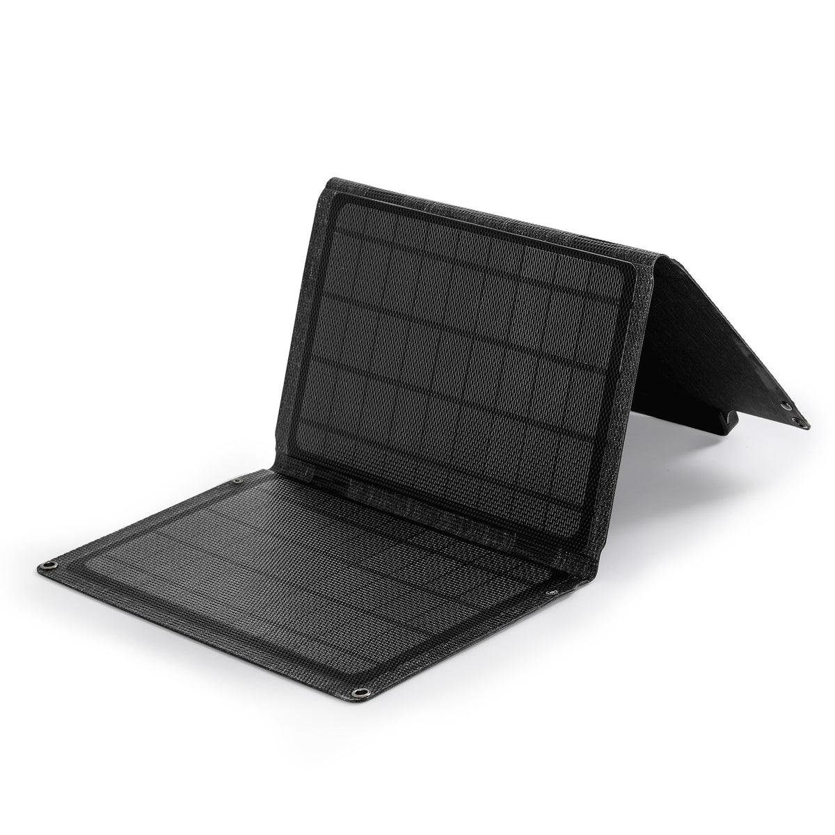 Bolsa solar plegable ligera de silicio monocristalino negro 30% de descuento Interfaz de salida USB de 21W