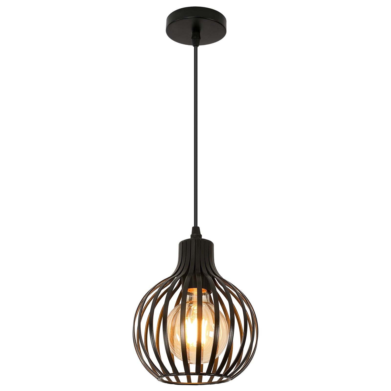 Suspension Luminaire, Lustre Moderne Noir