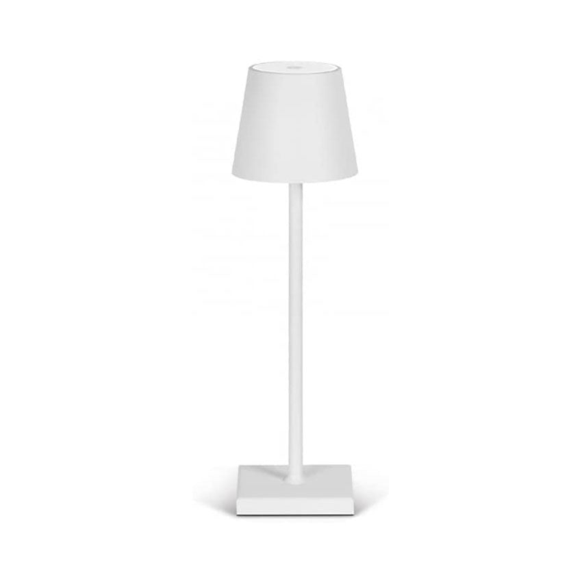 LED draadloze tafellamp, 3600 mAh oplaadbare draadloze lamp, aanraakbediening, H38cm, warm licht 3000K, IP44 tafellamp voor slaapkamer, eetkamer, terras