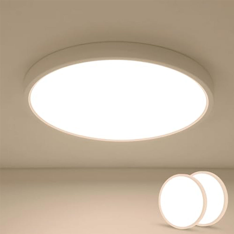 2 uds. Luz de techo LED moderna blanca 30*30*2,5 CM luz blanca cálida 24W accesorio de iluminación para sala de estar cocina dormitorio baño