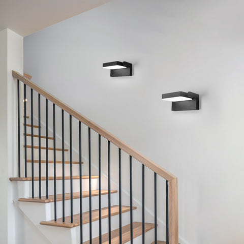 Applique Murale Extérieure LED IP65 - 20W, 2250LM, 6500K, Rotation à 360°, Aluminium Résistant