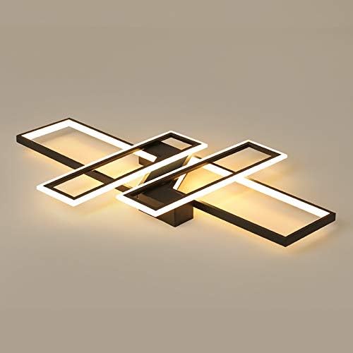 Plafonnier LED 54W Lampe de plafond Moderne Rectangle