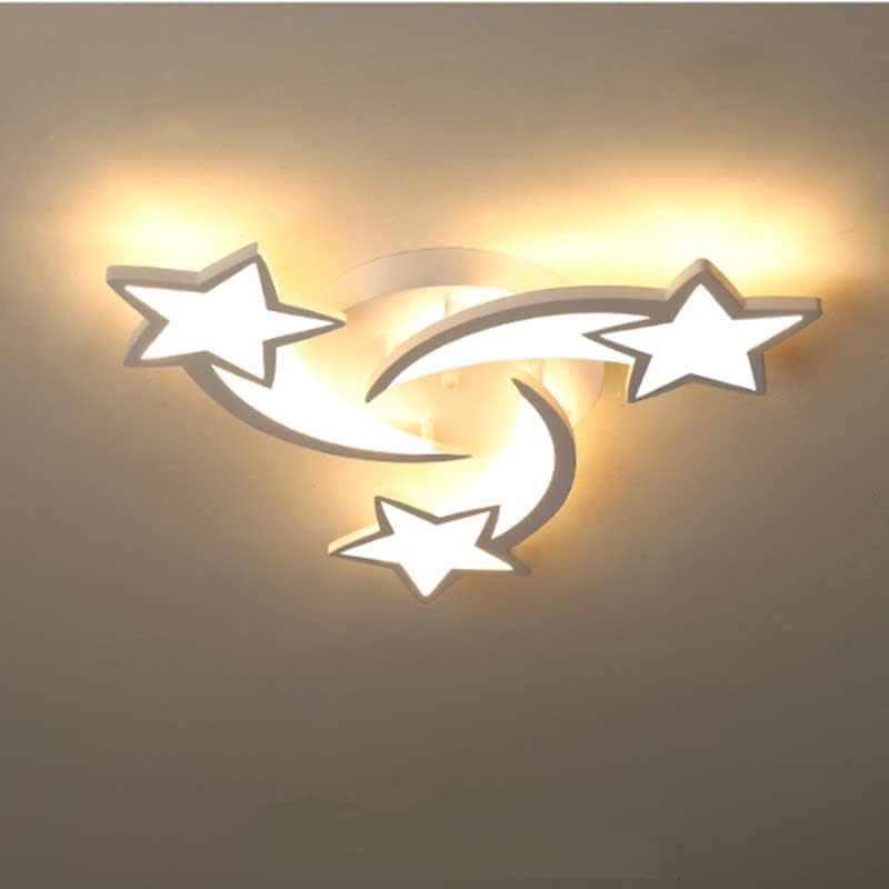 Plafonnier LED 40W, Lampe de plafond en forme Star moderne pour Chambre à coucher Chambre d'enfant, Lumière Blanc Chaud 3000K