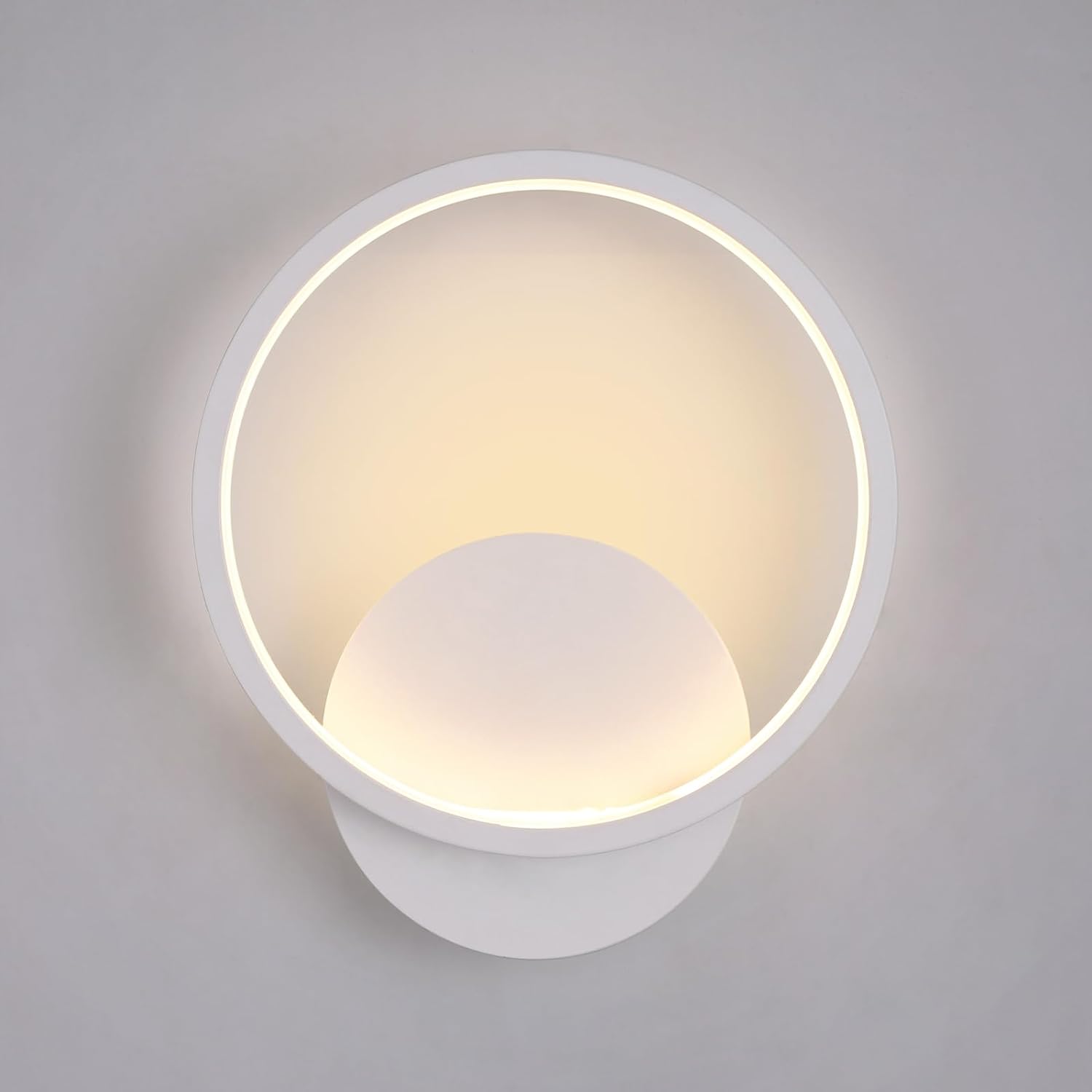 Applique Murale Led Interieur Ronde Blanc Chaud Acrylique Luminaire Murale Interieur