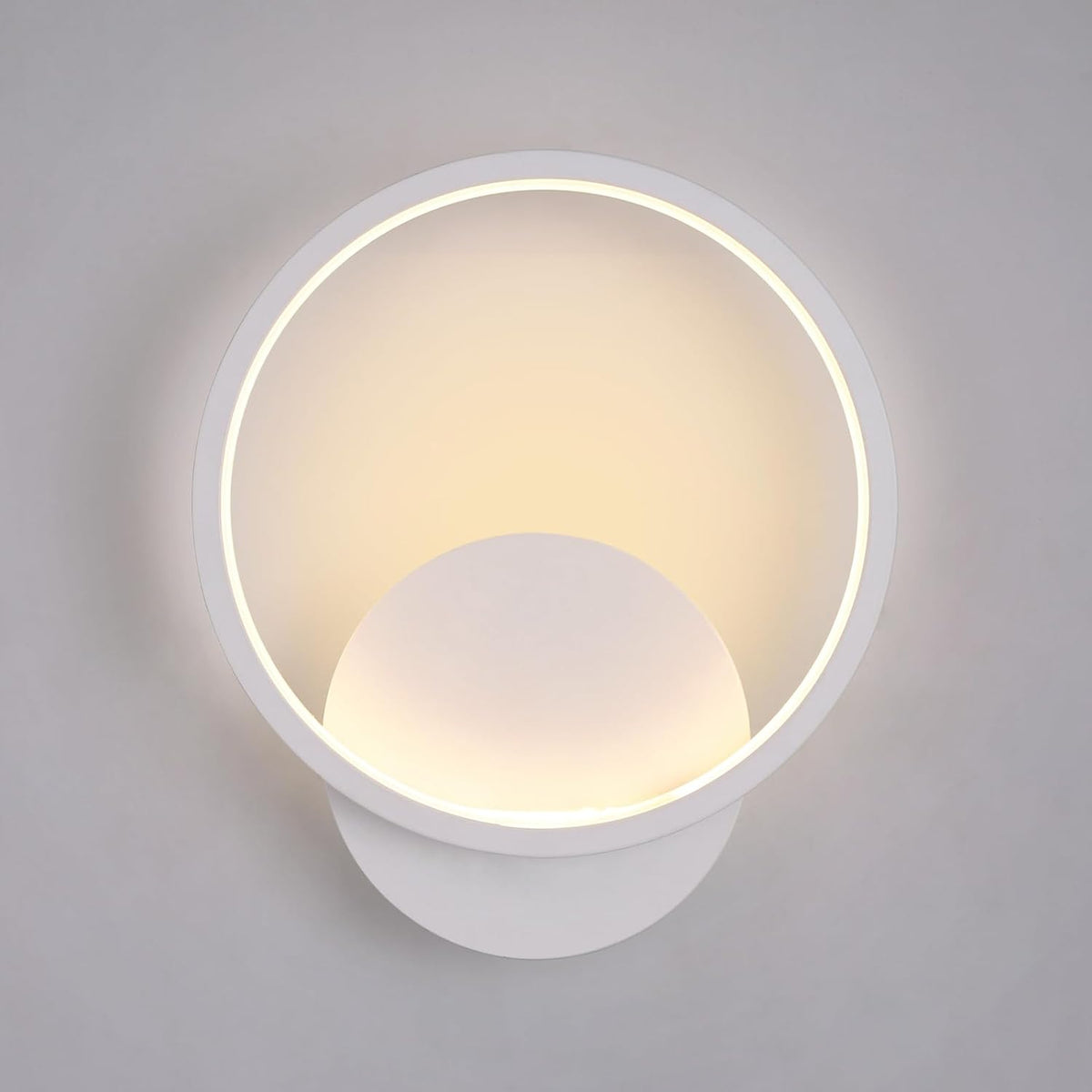 Applique Murale Led Interieur Ronde Blanc Chaud Acrylique Luminaire Murale Interieur