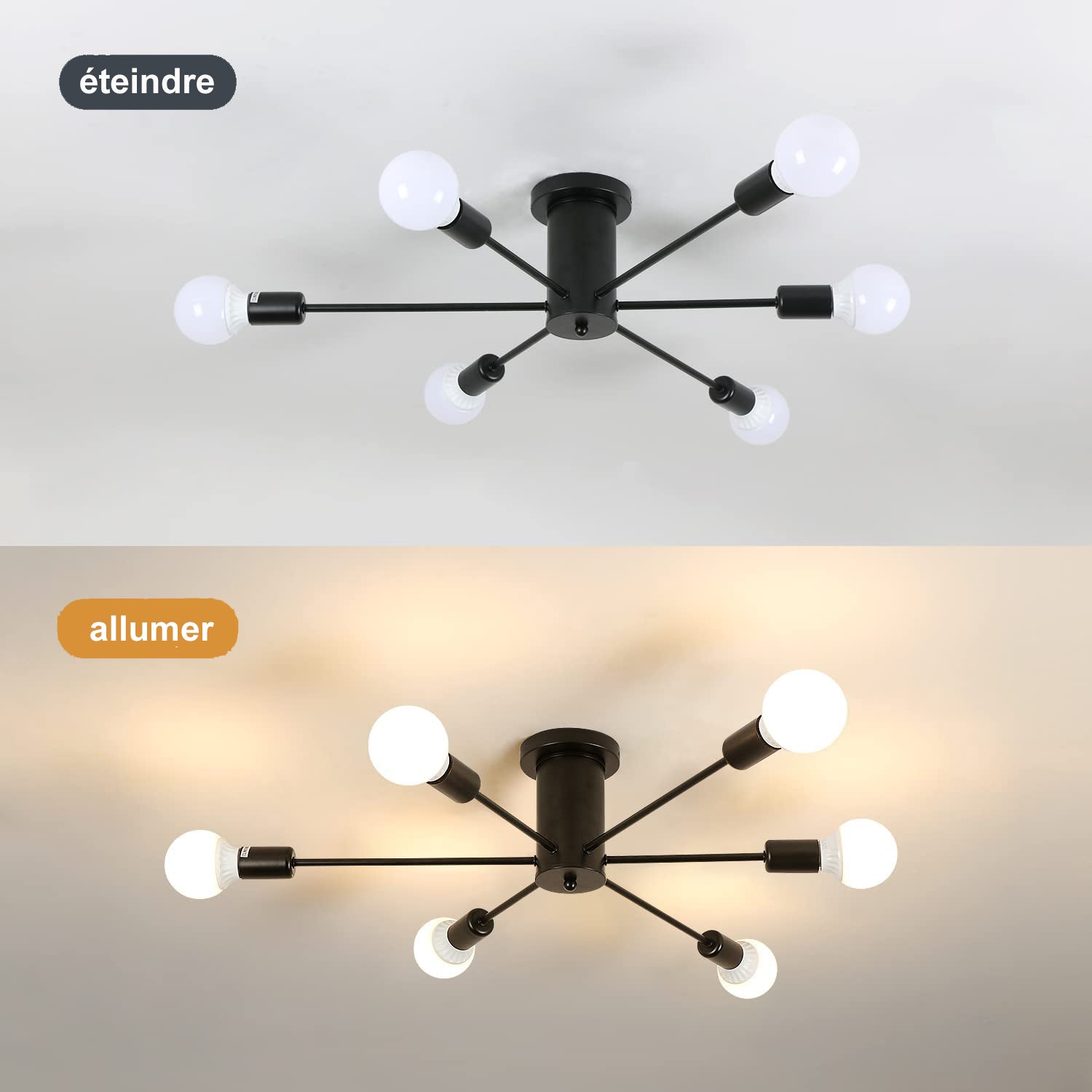 Image d'effet d'éclairage de lustre