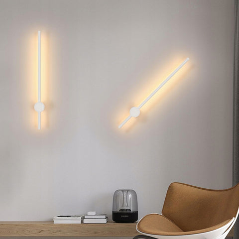 Applique murale en aluminium à LED en forme de barre  Blanc 60cm Blanc chaud 12W, pour Salon Chamrbe