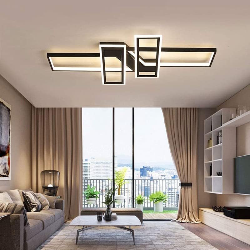 Plafonnier LED 54W Lampe de plafond Moderne Rectangle