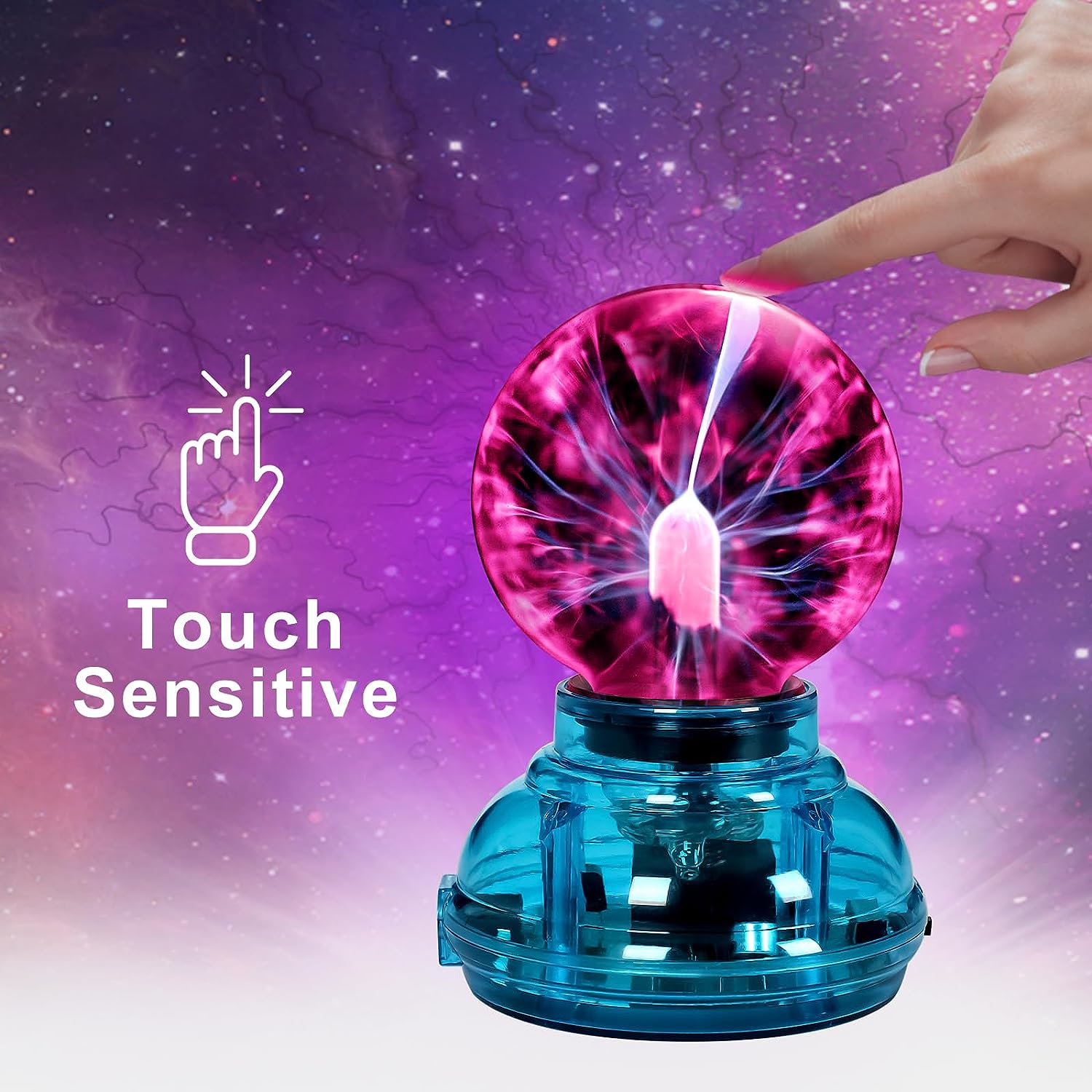 Boule Plasma 3 Pouces Jouets Cadeau Magique Boule Lumineuse De Boule Tactile Sensible USB Touch Ball