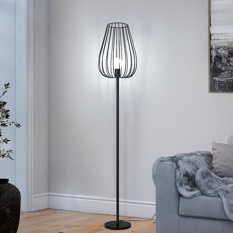 Lampadaire Sur Pied Noir Design Industriel lampadaire Vintage E27 Avec Interrupteur - Lampadaire Lampadaire Sur Pied Noir Design Industriel lampadaire Vintage E27 Avec Interrupteur - Lampadaire