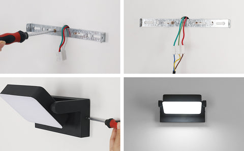Applique Murale Extérieure LED IP65 - 20W, 2250LM, 6500K, Rotation à 360°, Aluminium Résistant