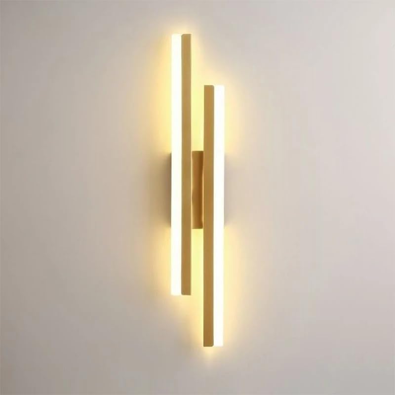 Applique Murale LED 16W Dorée Moderne 3 Températures 1800LM