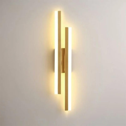 Applique Murale LED 16W Dorée Moderne 3 Températures 1800LM