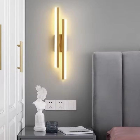 Applique Murale LED Moderne Dorée – Design Linéaire
