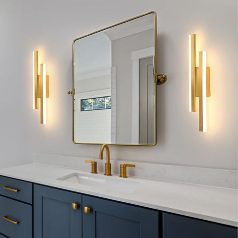 Applique Murale LED Moderne Dorée – Design Linéaire