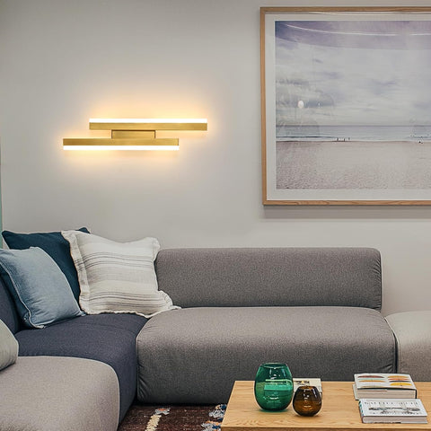 Applique Murale LED Moderne Dorée – Design Linéaire