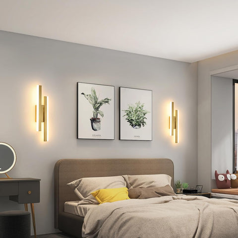 Applique Murale LED Moderne Dorée – Design Linéaire