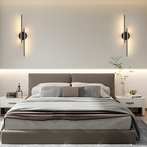 Applique Murale LED Moderne Noire 24W