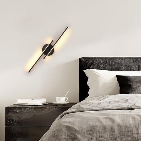 Applique Murale LED Moderne Noire 24W