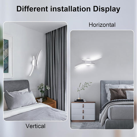 Applique murale LED moderne incurvée 20W  Blanc froid 6500K