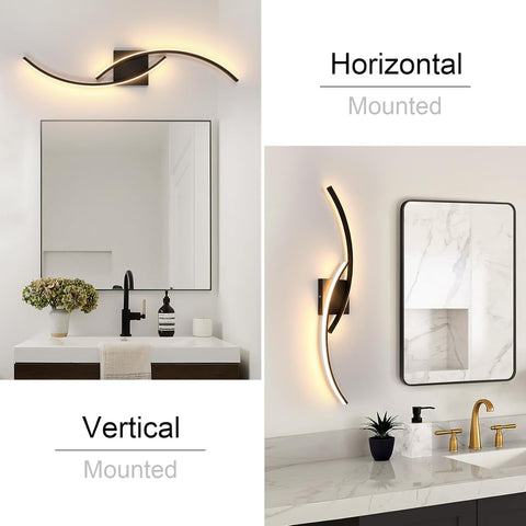 Créative Applique Murale LED Intérieure 27W Noir