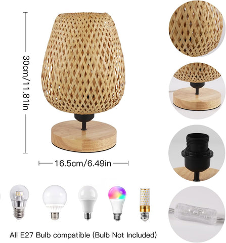 Lampe Bambou Naturelle – Lumière Zen
