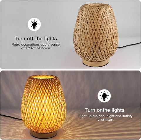Lampe de Table en Bambou E27