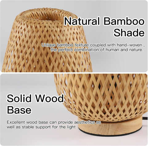 Lampe de Table en Bambou E27