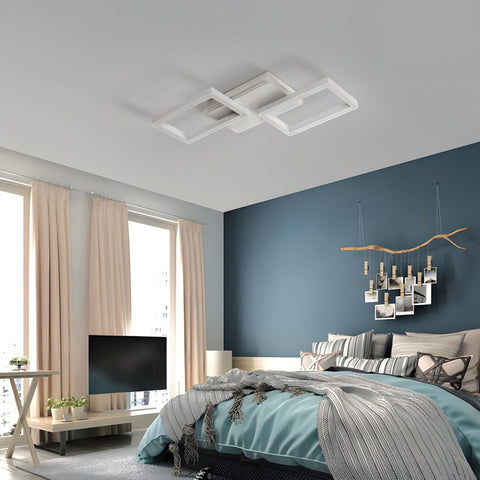 Plafonnier LED Carré Moderne 46W