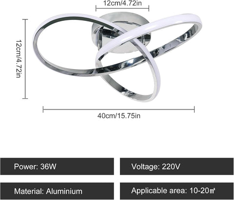 Plafonnier LED Créatif à Fleurs