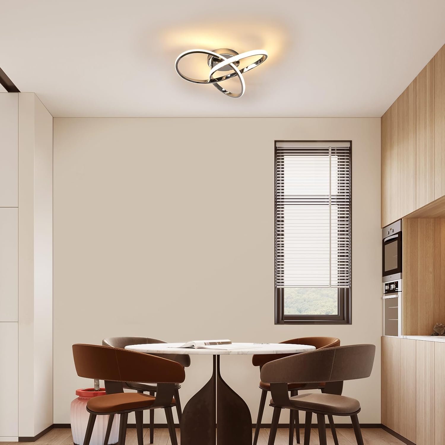 Plafonnier LED Créatif à Fleurs
