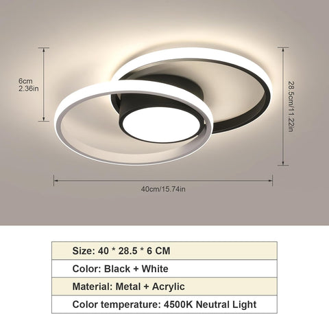 Plafonnier LED Moderne Rond 42W