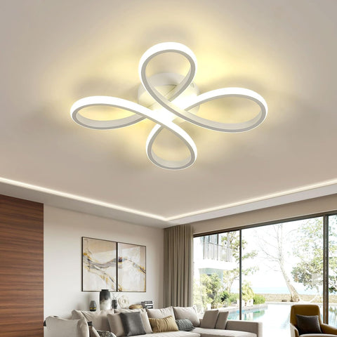 Plafonnier LED Moderne 30W Design Floral