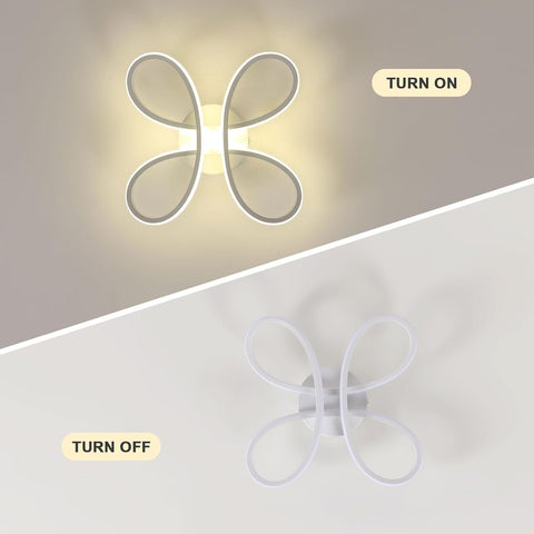 Plafonnier LED Moderne 30W Design Floral