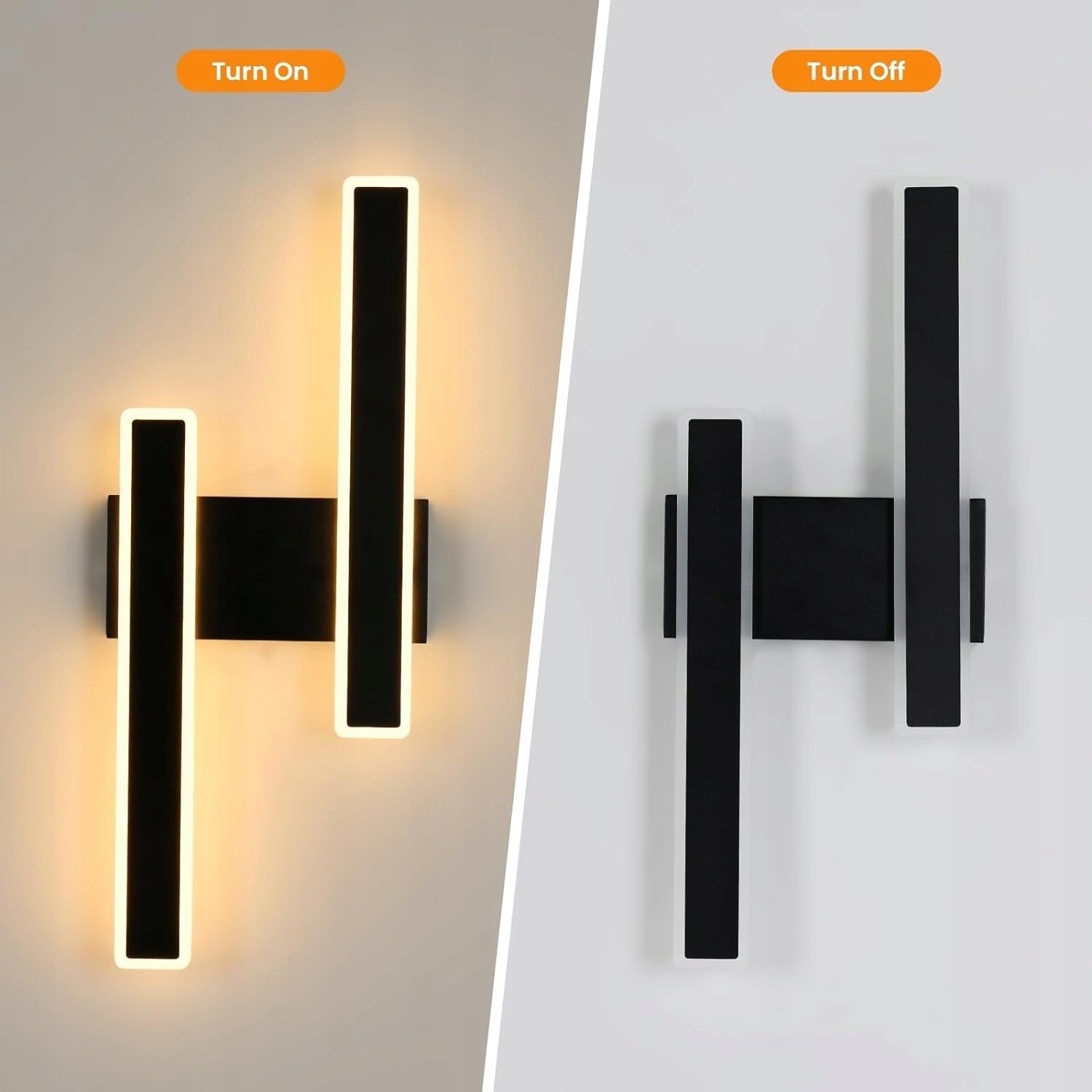 Diagramme de l'effet d'éclairage mural