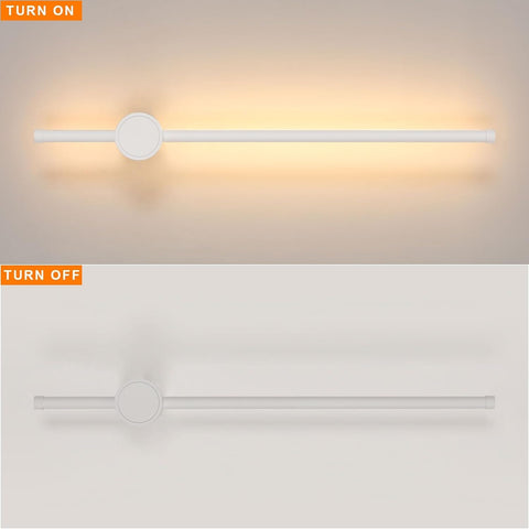 Applique murale en aluminium à LED en forme de barre  Blanc 60cm Blanc chaud 12W, pour Salon Chamrbe
