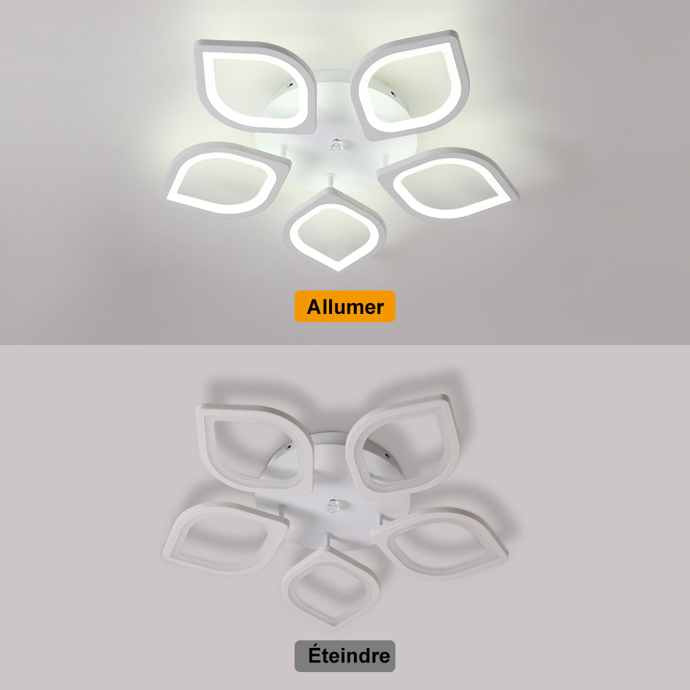 Diagramme d'effet d'éclairage au plafond