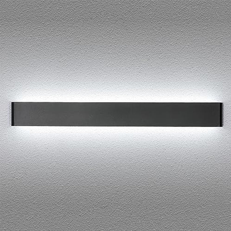 LED-wandlamp in modern aluminium metaal Zwart, 91 cm, Verlichting, Wit licht, 30W, voor woonkamer