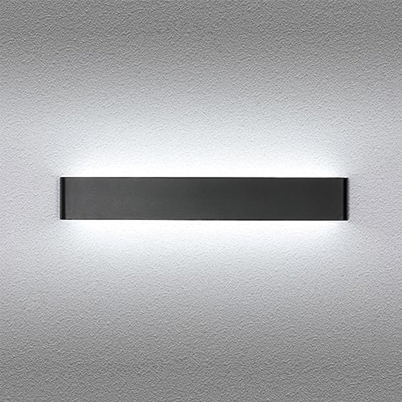 Applique murale LED en aluminium métal moderne,  Noir, 61 cm, Éclairage, Lumière blanche, 18W, Lampe pour Salon Chambre