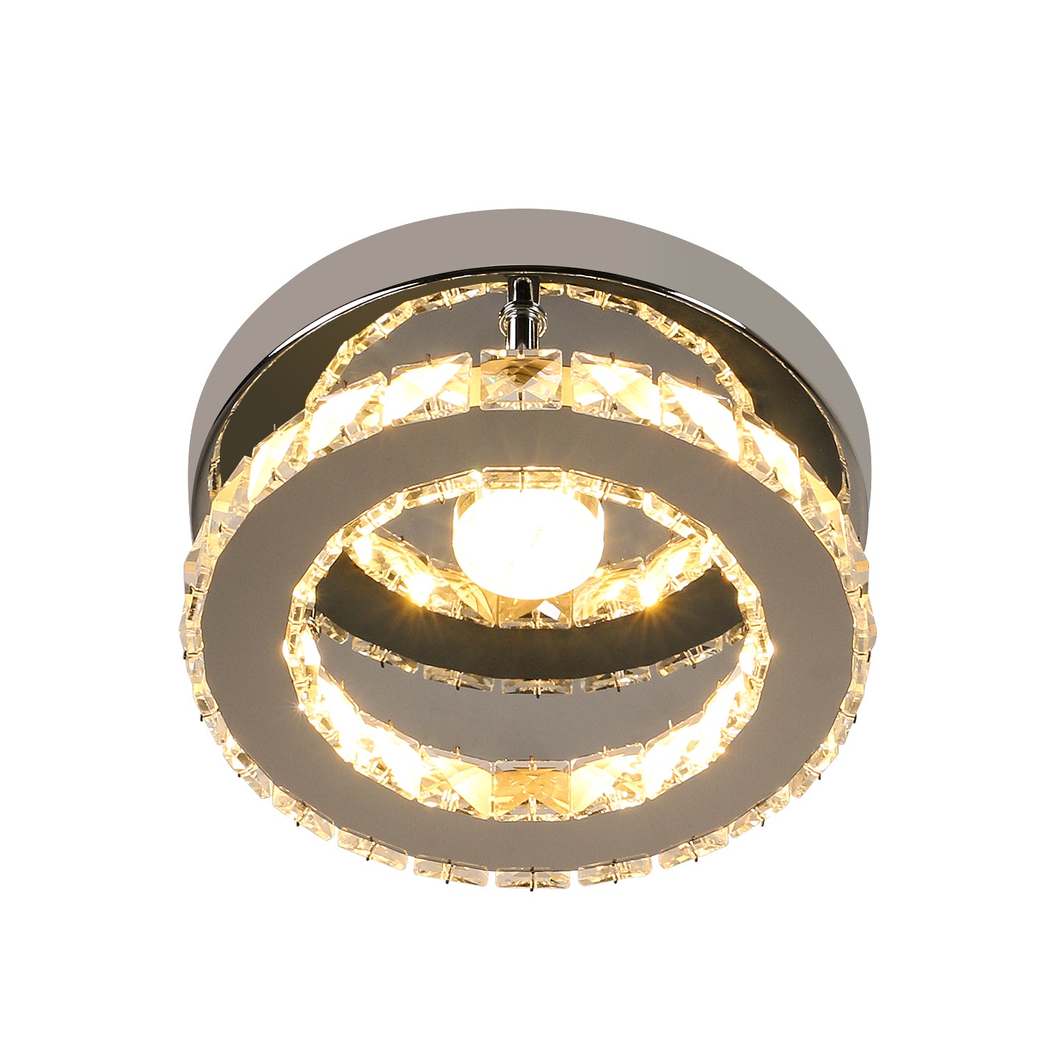 Plafonnier LED, Lustre en Cristal 16W