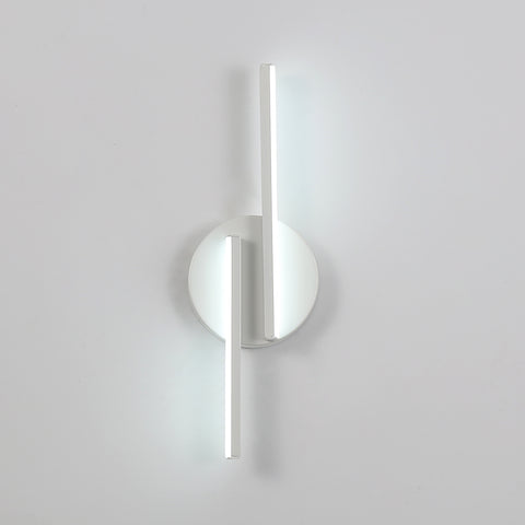 Applique Murale LED Intérieur Lampe Murale Moderne, Appliques Aluminium Pour Salon Couloir Salle De Bain Escalier Veilleuse (Blanc) 6500K Lumière Blanche Froide
